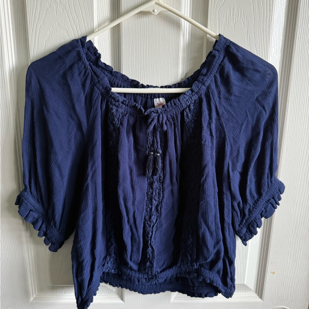 Justice Navy Blue Blouse